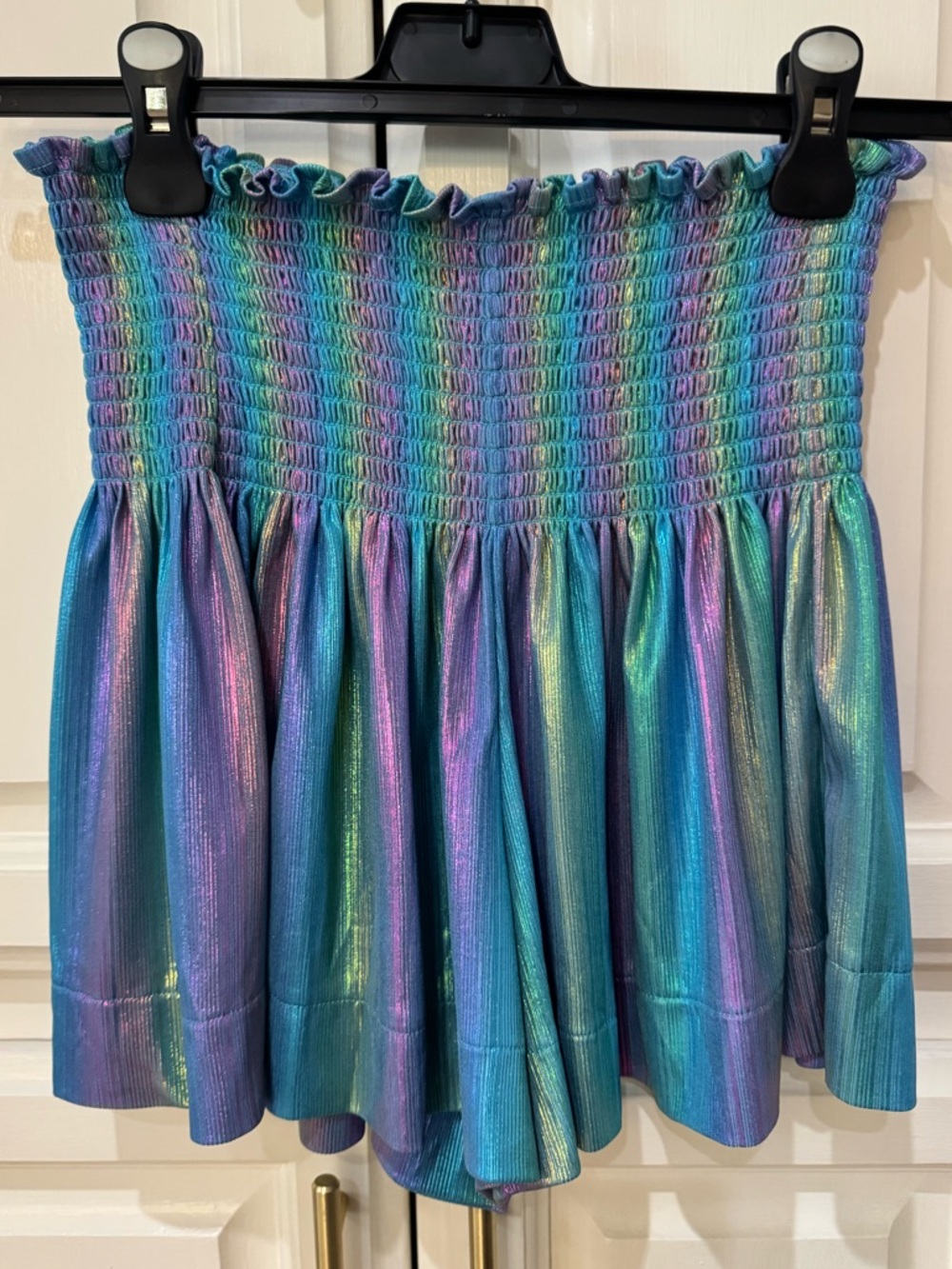 Metallic Queen of Sparkles Swing Shorts Sz Small